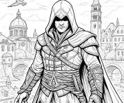 Coloriage Personnage principal Assassin's Creed