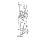 Coloriage et dessins gratuit Profil Assassin's Creed à imprimer
