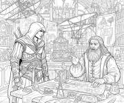 Coloriage Rencontre dans Assassin's Creed