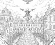Coloriage Saut de la foi d'Assassin's Creed