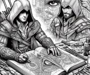 Coloriage Secret d'Assassin's Creed