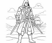 Coloriage Shay cormac d'Assassin's Creed