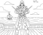 Coloriage Shay cormac sur le pont