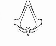 Coloriage et dessins gratuit Symbole Assassin's Creed facile à imprimer