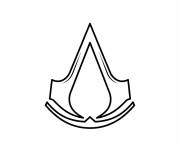 Coloriage Symbole simplifi&eacute; d'Assassin's Creed