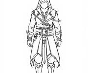 Coloriage et dessins gratuit Tenu Assassin's Creed minimaliste à imprimer