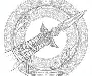 Coloriage Une lame cach&eacute;e d'Assassin's Creed