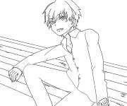 Coloriage Akabane Karuma calme de Assassination Classroom