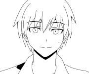 Coloriage et dessins gratuit Akabane Karuma de Assassination Classroom à imprimer