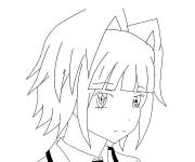 Coloriage Fille de manga Assassination Classroom