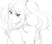 Coloriage Fille Irina Jelavic de la manga Assassination Classroom