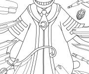 Coloriage Korosensei attaqu&eacute;