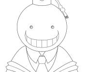 Coloriage Korosensei rigolo