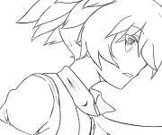 Coloriage La fille Nagisa Shiota
