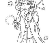 Coloriage Manami Okuda de Assassination Classroom