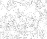 Coloriage Manga Assassination Classroom