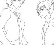 Coloriage Nagisa et Karma