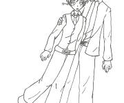 Coloriage et dessins gratuit Nagisa et Karma au crayon à imprimer