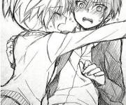 Coloriage Nagisa saute sur Karma