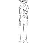 Coloriage et dessins gratuit Nagisa Shiota corps entier à imprimer
