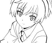 Coloriage Page de manga Assassination Classroom