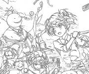Coloriage Personnages de la manga Classe de l&rsquo;assassinat
