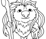 Coloriage Grand m&egrave;re de Ollie de Aventures crois&eacute;es