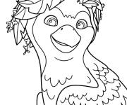 Coloriage Ivy en montrant sa couronne feuillue