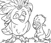 Coloriage Ivy et son meilleur ami Ollie