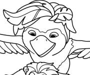 Coloriage Ivy porte Ollie en mission volante