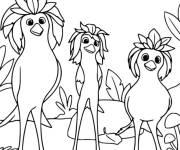 Coloriage Ivy, Violet et Lily de Swapped