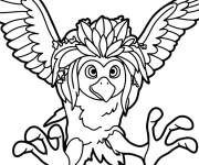 Coloriage Ivy volant et pr&ecirc;t &agrave; attaquer