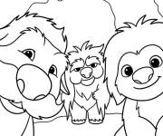 Coloriage La famille d'Ollie