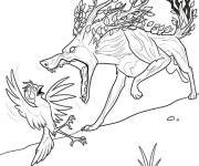 Coloriage Loup de feu contre Ivy