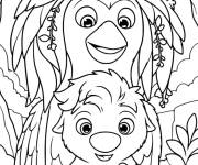 Coloriage Ollie et et Yve de Netflix