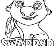 Coloriage Ollie kawaii du film Swapped