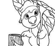 Coloriage Ollie se cache