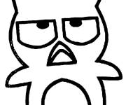 Coloriage Badtz Maru a mal &agrave; l'aise
