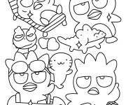 Coloriage Badtz Maru en plusieurs activit&eacute;s