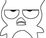 Coloriage et dessins gratuit Badtz Maru en vecteur à imprimer