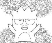 Coloriage Badtz Maru et mandala