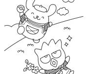 Coloriage Badtz-Maru et Pompompurin