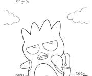 Coloriage et dessins gratuit Badtz Maru se dirige vers l'&eacute;cole à imprimer