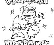 Coloriage La f&ecirc;te sp&eacute;ciale de Badtz Maru