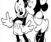 Coloriage Baiser de Nimmie Mouse