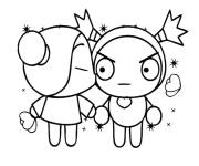 Coloriage et dessins gratuit baiser festif pour enfants à imprimer