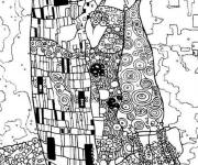 Coloriage Baiser zen