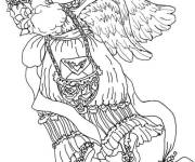 Coloriage Fille amoureuse
