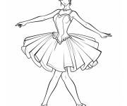 Coloriage Anime ballerine