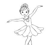 Coloriage Ballerina sur ordinateur